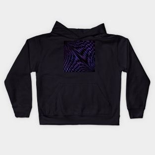 Optical Illusion in Purple Kids Hoodie